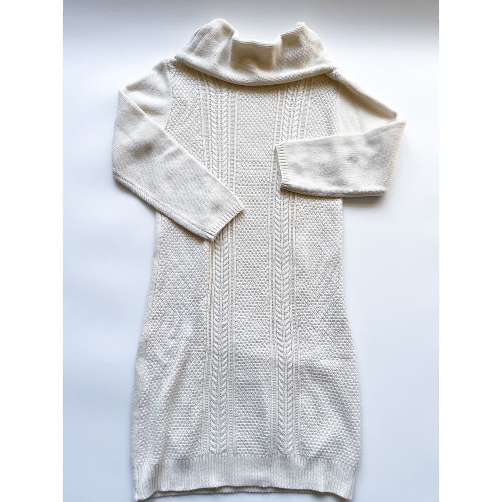 Women’s JACK by BB Dakota Cream Knit Roll Neck Sweater Dress Size XS/S